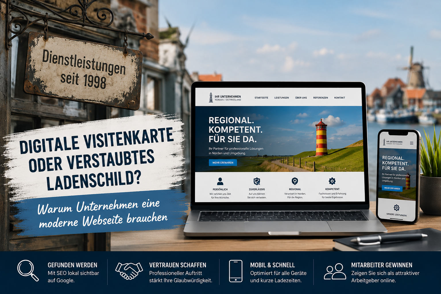 Digitale Visitenkarte oder verstaubtes Ladenschild?