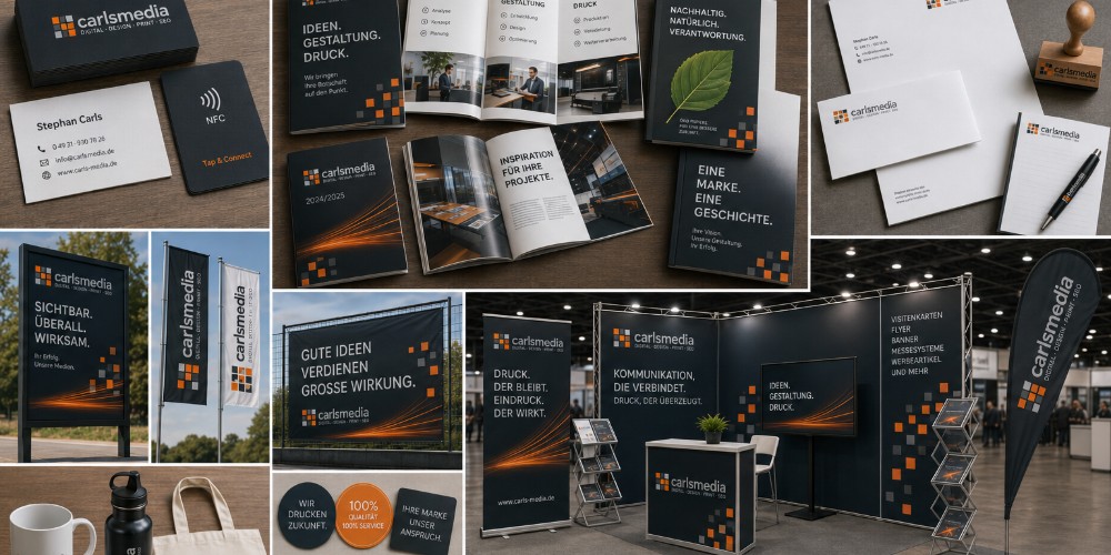 Von der Visitenkarte bis zum Messestand